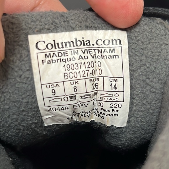 Columbia hyper boreal omni heat waterproof boot US 9 toddler - Picture 6 of 7